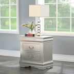 ACME 26703 Louis Philippe III Nightstand, Platinum