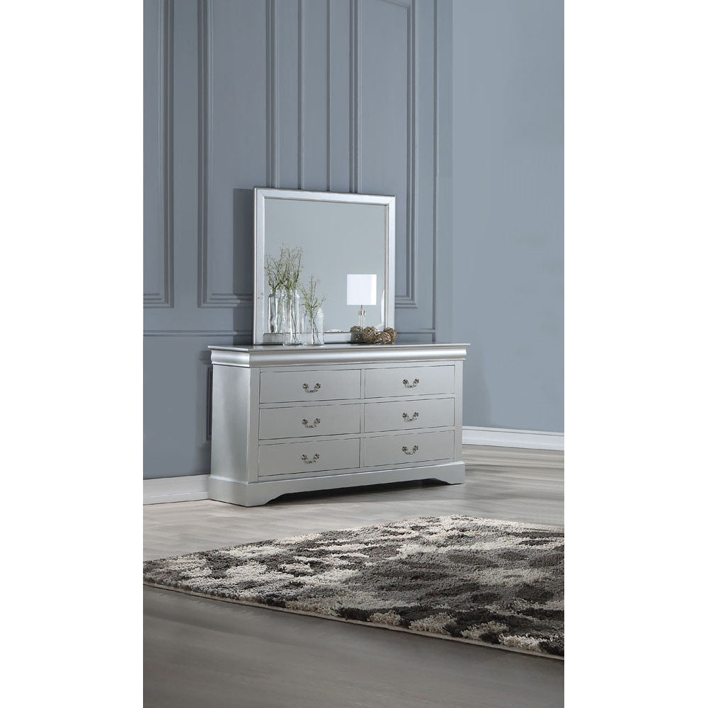 ACME 26704 Louis Philippe III Mirror, Platinum
