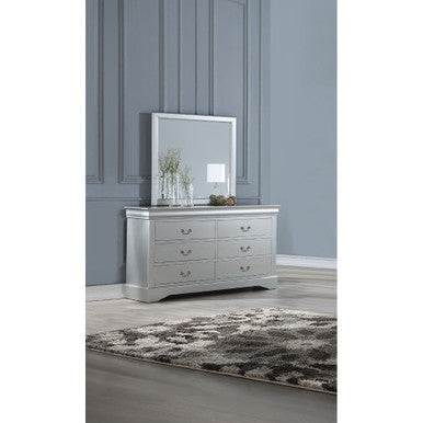 ACME 26704 Louis Philippe III Mirror, Platinum