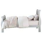 ACME 26710T Louis Philippe III Twin Bed, Platinum (1Set/2Ctn)