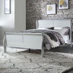 ACME 26727EK Louis Philippe Eastern King Bed, Platinum (1Set/2Ctn)