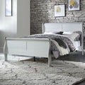 ACME 26727EK Louis Philippe Eastern King Bed, Platinum (1Set/2Ctn)