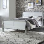 ACME 26727EK Louis Philippe Eastern King Bed, Platinum (1Set/2Ctn)
