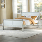 ACME 26730Q Louis Philippe Queen Bed, Platinum (1Set/2Ctn)