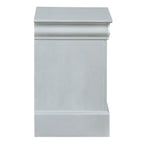 ACME 26733 Louis Philippe Nightstand, Platinum