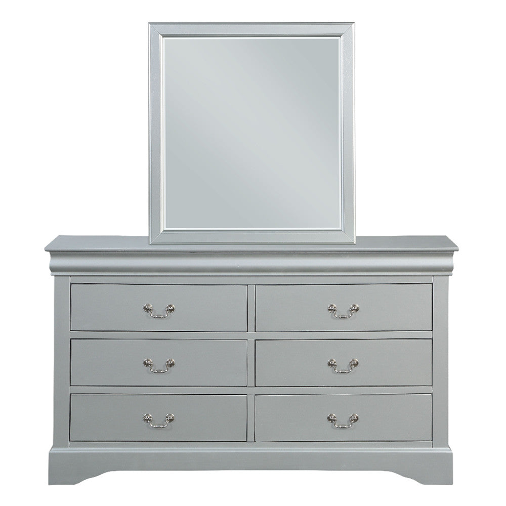 ACME 26734 Louis Philippe Mirror, Platinum