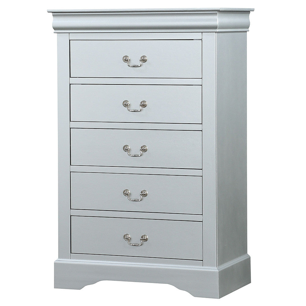 ACME 26736 Louis Philippe Chest, Platinum
