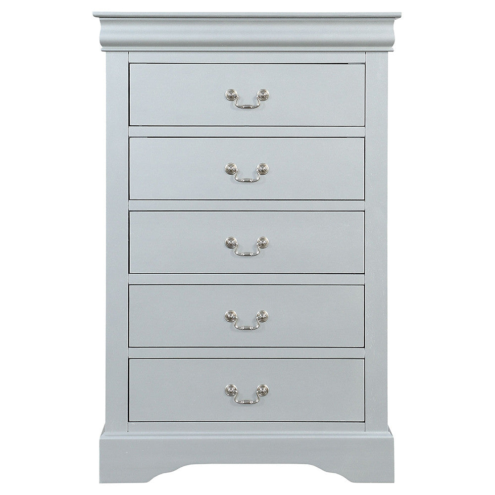 ACME 26736 Louis Philippe Chest, Platinum