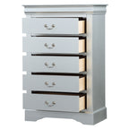 ACME 26736 Louis Philippe Chest, Platinum