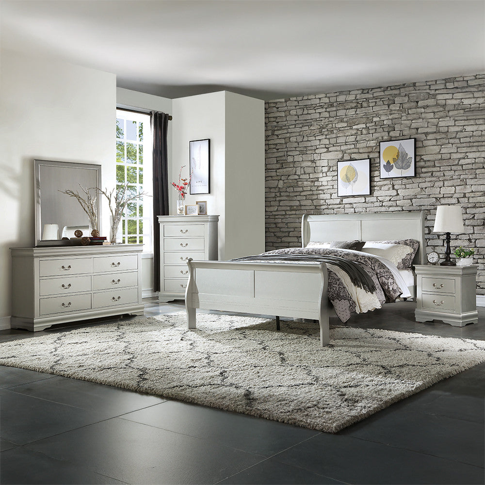 ACME 26736 Louis Philippe Chest, Platinum