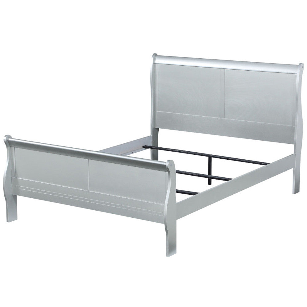 ACME 26740T Louis Philippe Twin Bed, Platinum (1Set/2Ctn)