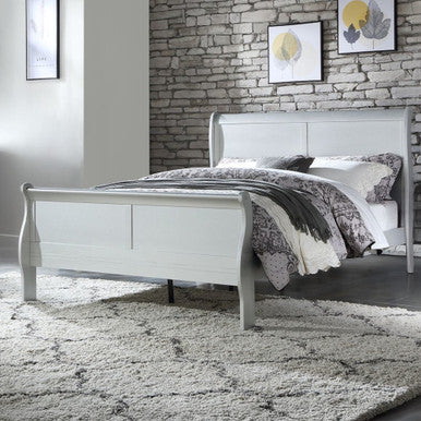 ACME 26740T Louis Philippe Twin Bed, Platinum (1Set/2Ctn)