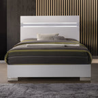 ACME 26770Q Naima II Queen Bed, White (High Gloss) (1Set/2Ctn)