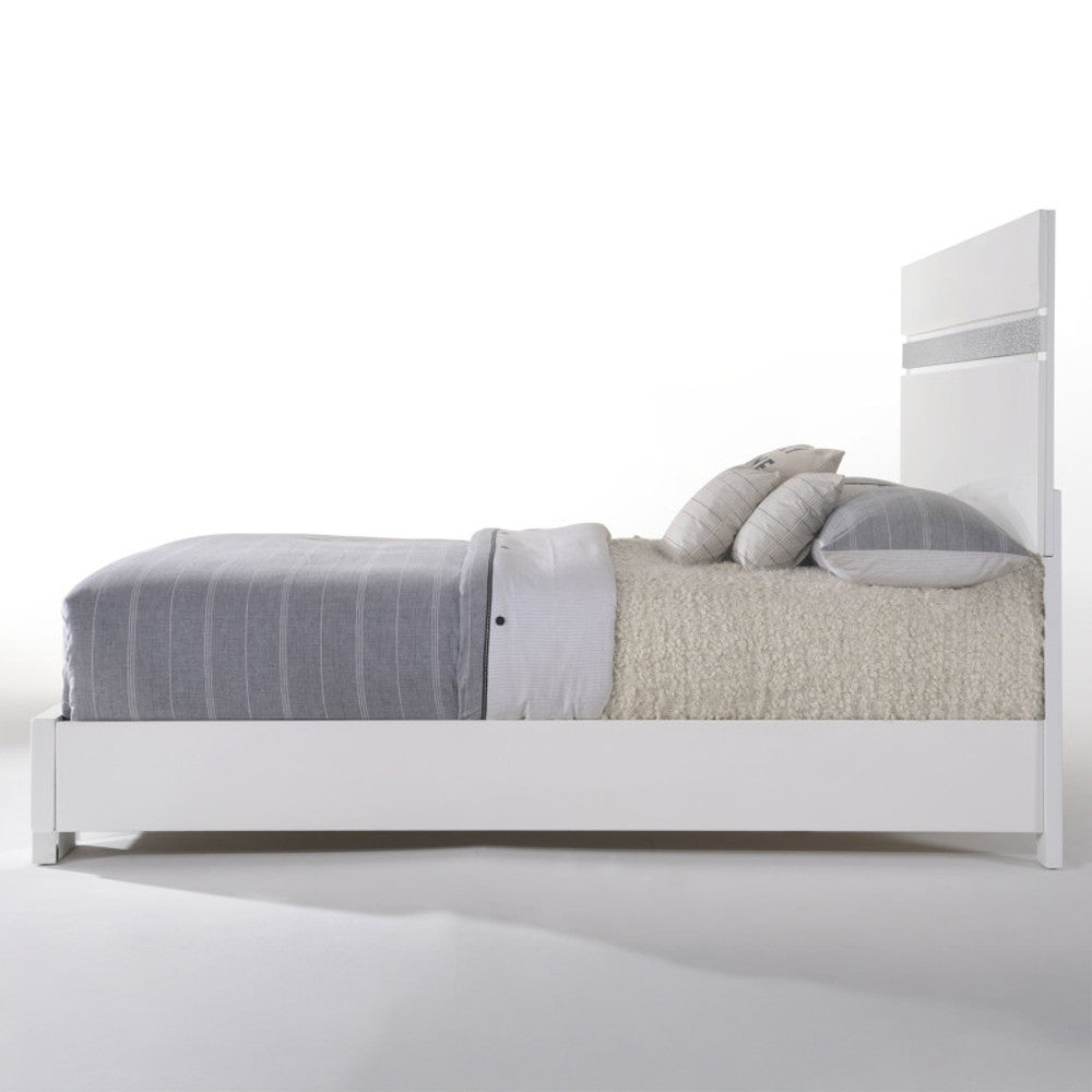 ACME 26770Q Naima II Queen Bed, White (High Gloss) (1Set/2Ctn)
