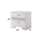 ACME 26773 Naima II Nightstand, White (High Gloss)