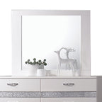 ACME 26774 Naima II Mirror, White (High Gloss)