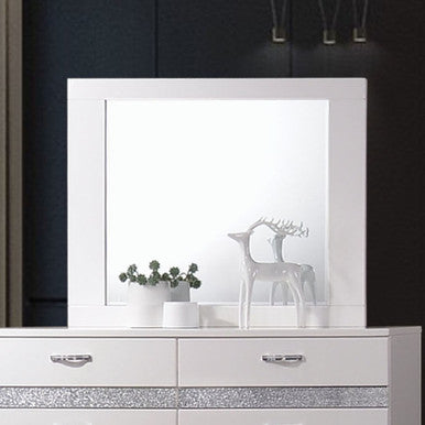 ACME 26774 Naima II Mirror, White (High Gloss)