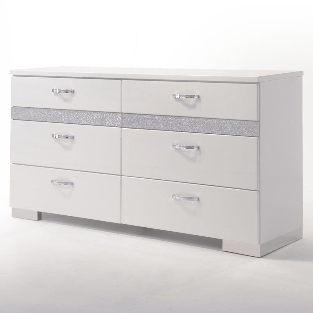 ACME 26775 Naima II Dresser, White (High Gloss)