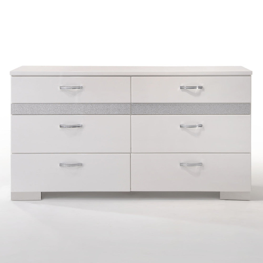 ACME 26775 Naima II Dresser, White (High Gloss)