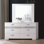ACME 26775 Naima II Dresser, White (High Gloss)