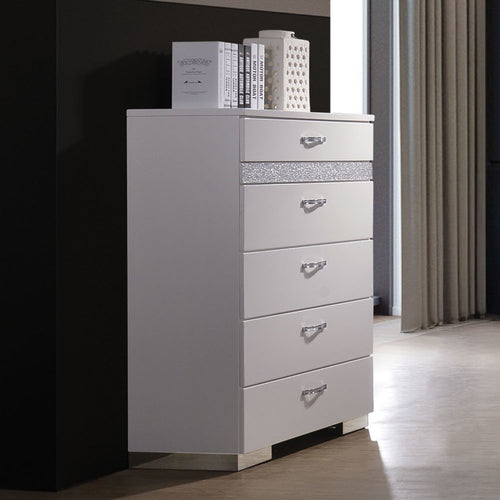 ACME 26776 Naima II Chest, White (High Gloss)