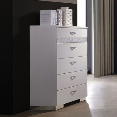 ACME 26776 Naima II Chest, White (High Gloss)
