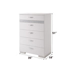 ACME 26776 Naima II Chest, White (High Gloss)