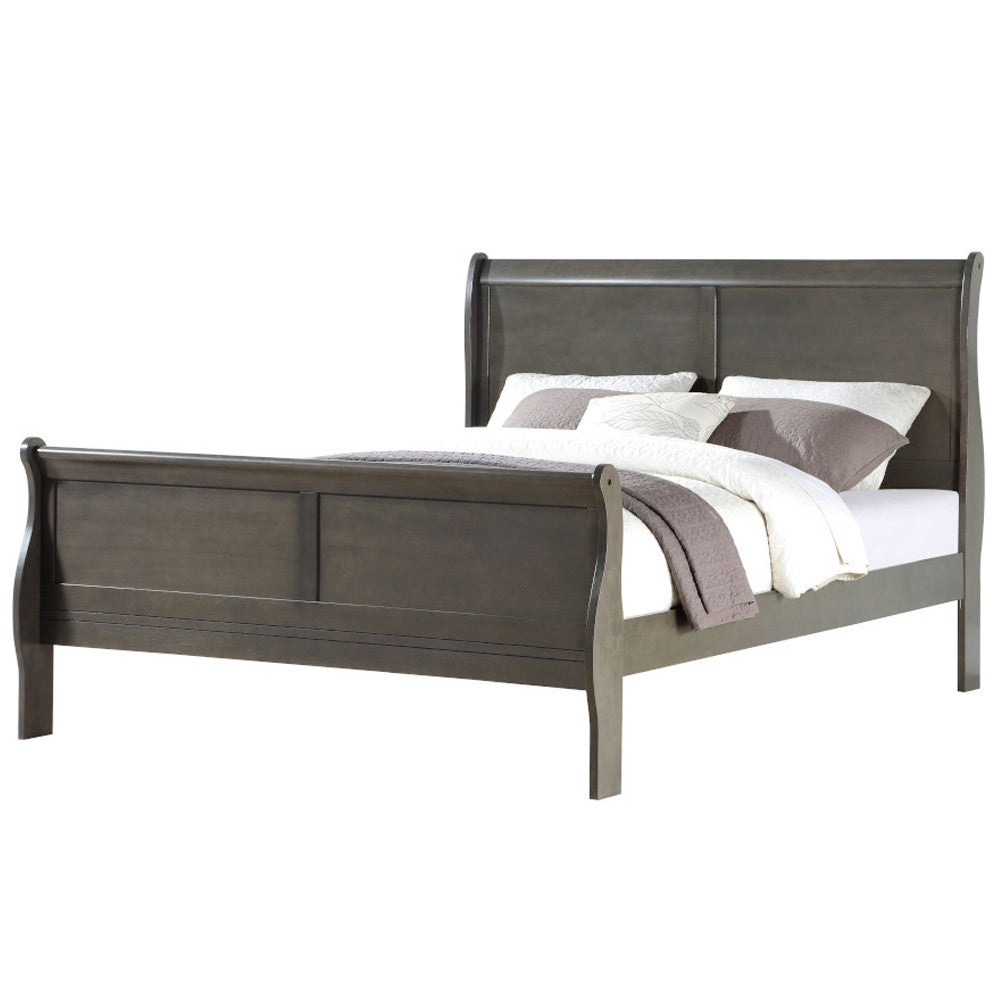 ACME 26787EK Louis Philippe Eastern King Bed, Dark Gray (1Set/2Ctn)