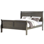 ACME 26787EK Louis Philippe Eastern King Bed, Dark Gray (1Set/2Ctn)