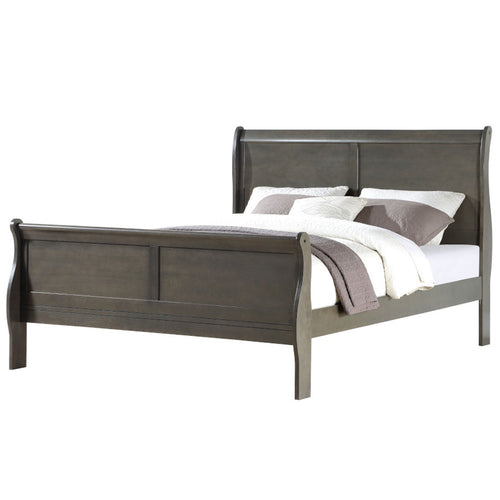 ACME 26787EK Louis Philippe Eastern King Bed, Dark Gray (1Set/2Ctn)