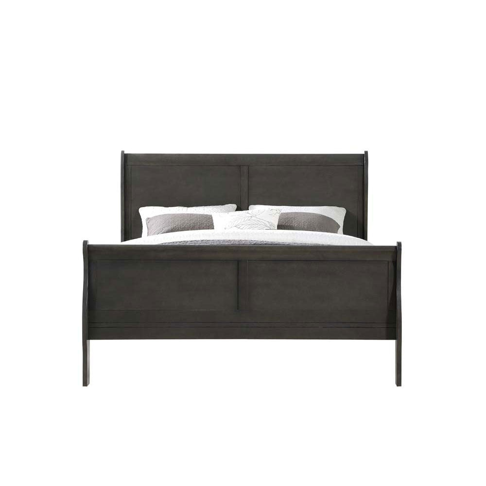 ACME 26790Q Louis Philippe Queen Bed, Dark Gray (1Set/2Ctn)