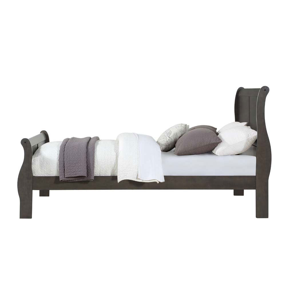 ACME 26790Q Louis Philippe Queen Bed, Dark Gray (1Set/2Ctn)