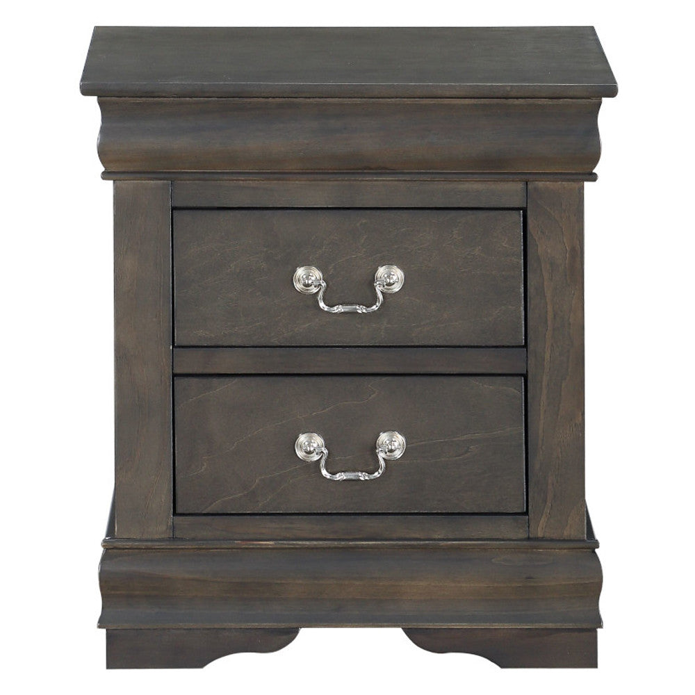 ACME 26793 Louis Philippe Nightstand, Dark Gray