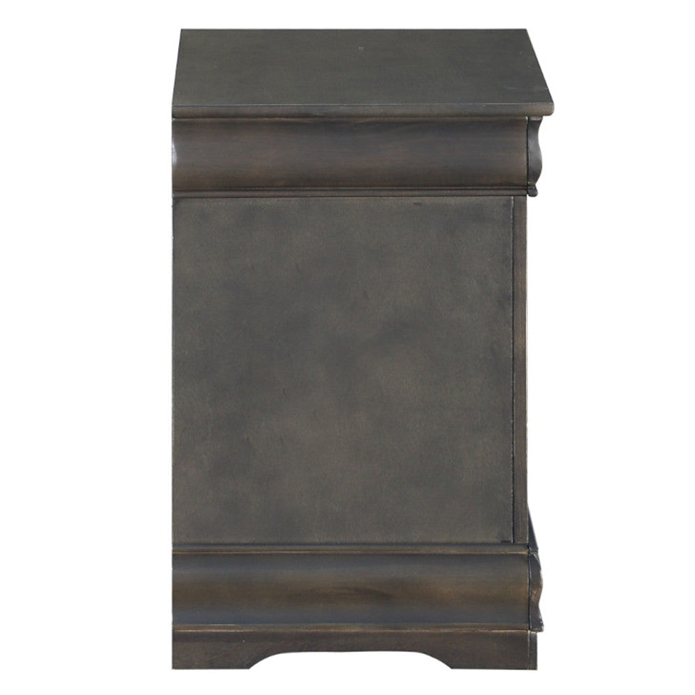 ACME 26793 Louis Philippe Nightstand, Dark Gray