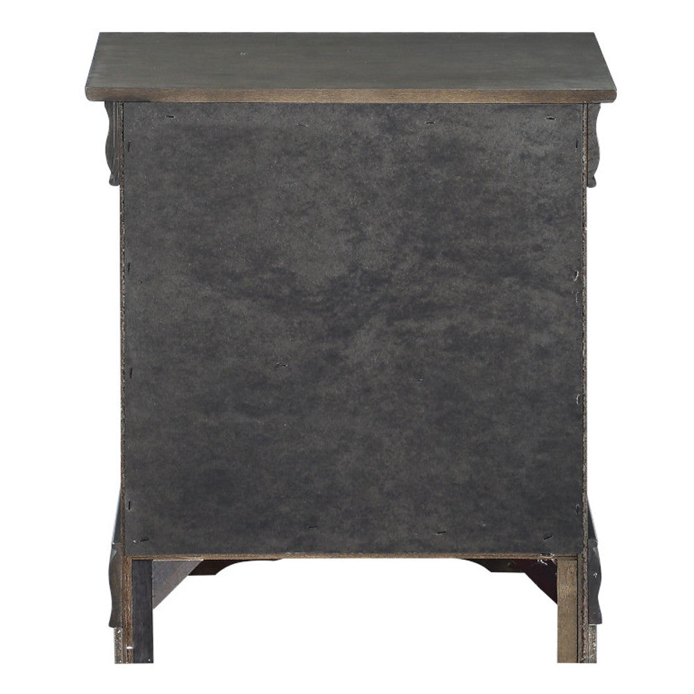ACME 26793 Louis Philippe Nightstand, Dark Gray
