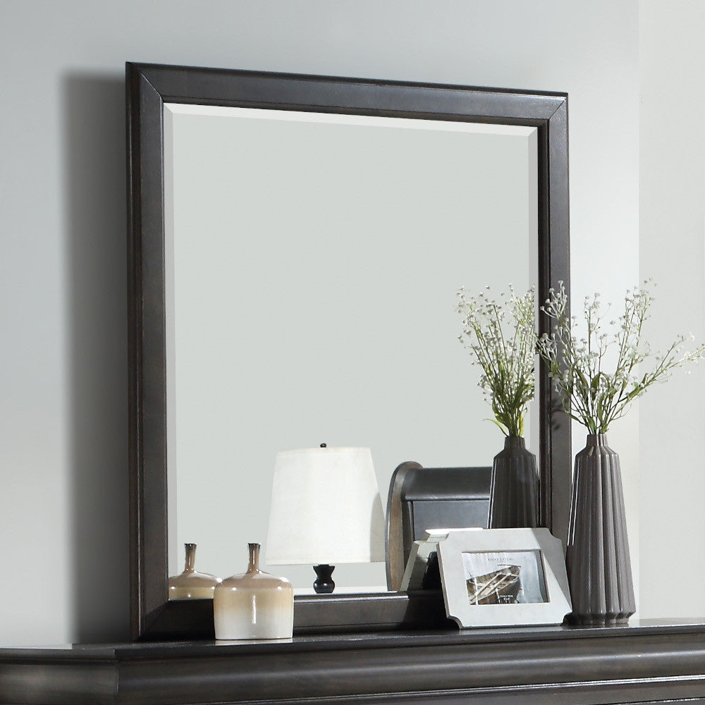 ACME 26794 Louis Philippe Mirror, Dark Gray