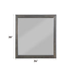 ACME 26794 Louis Philippe Mirror, Dark Gray