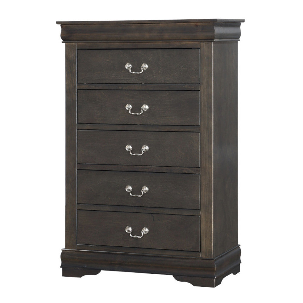 ACME 26796 Louis Philippe Chest, Dark Gray