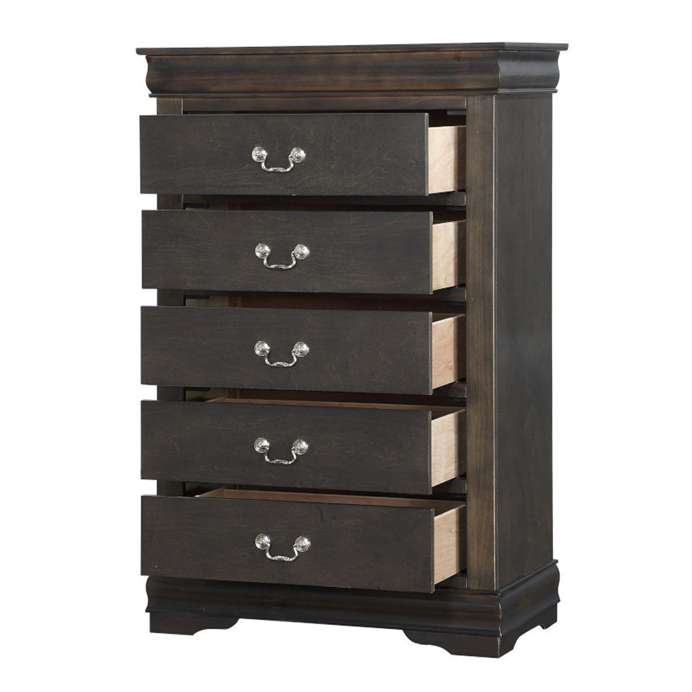 ACME 26796 Louis Philippe Chest, Dark Gray