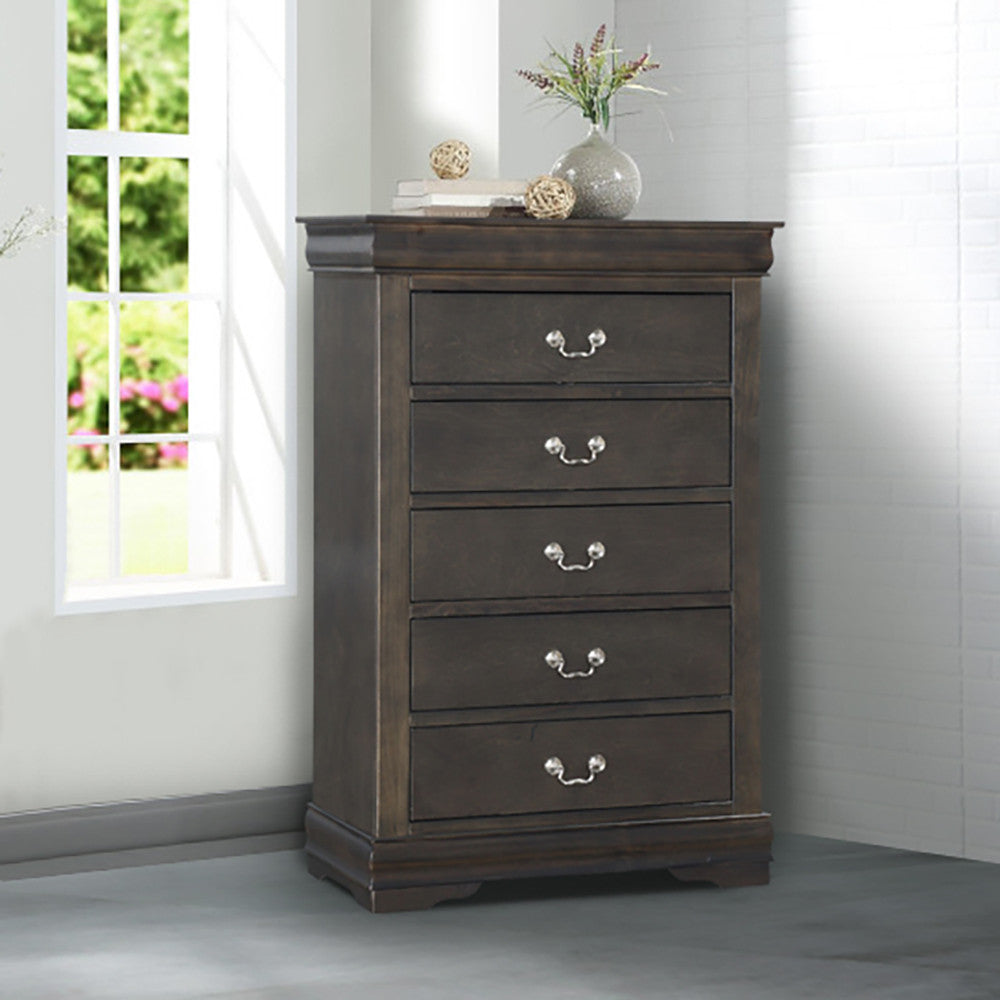 ACME 26796 Louis Philippe Chest, Dark Gray