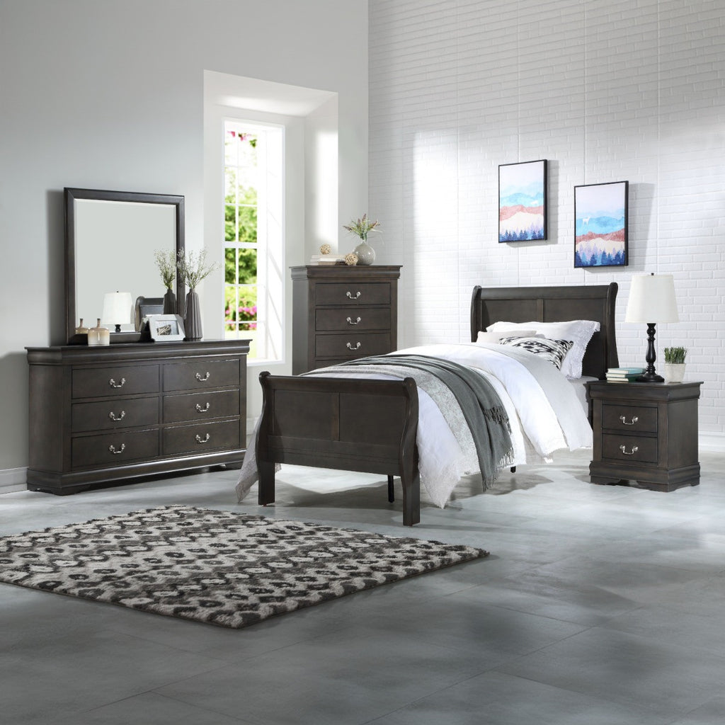 ACME 26796 Louis Philippe Chest, Dark Gray