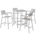 Modway EEI-1755 Maine 5 Piece Outdoor Patio Bar Set