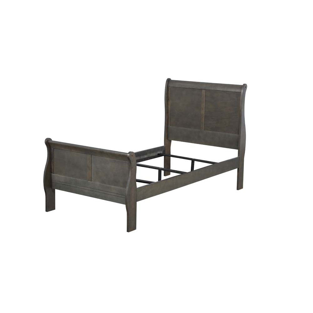 ACME 26800T Louis Philippe Twin Bed, Dark Gray (1Set/2Ctn)