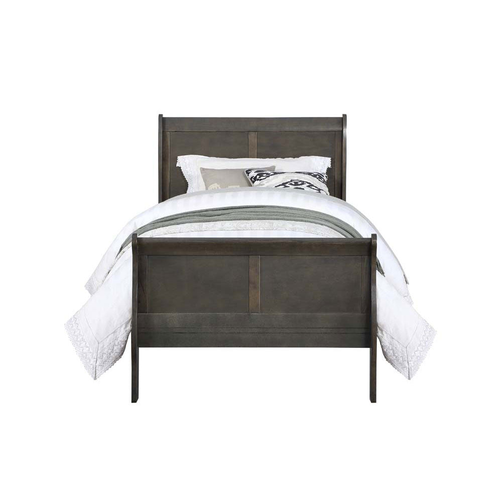ACME 26800T Louis Philippe Twin Bed, Dark Gray (1Set/2Ctn)
