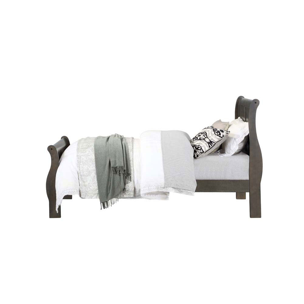 ACME 26800T Louis Philippe Twin Bed, Dark Gray (1Set/2Ctn)