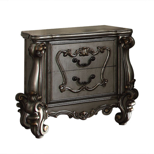 ACME 26843 Versailles Nightstand, Antique Platinum