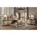 ACME 26894CK Picardy California King Bed, PU & Antique Pearl (1Set/3Ctn)