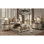 ACME 26894CK Picardy California King Bed, PU & Antique Pearl (1Set/3Ctn)
