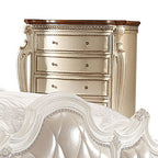 ACME 26906 Picardy Chest, Antique Pearl & Cherry Oak
