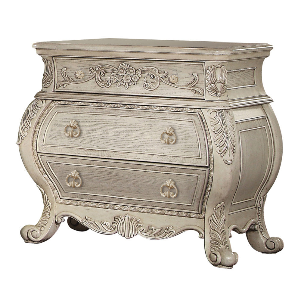 ACME 27013 Ragenardus Nightstand, Antique White